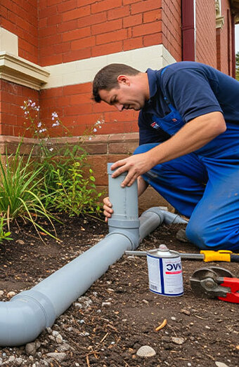 Plumber Fitting Grey Pipe